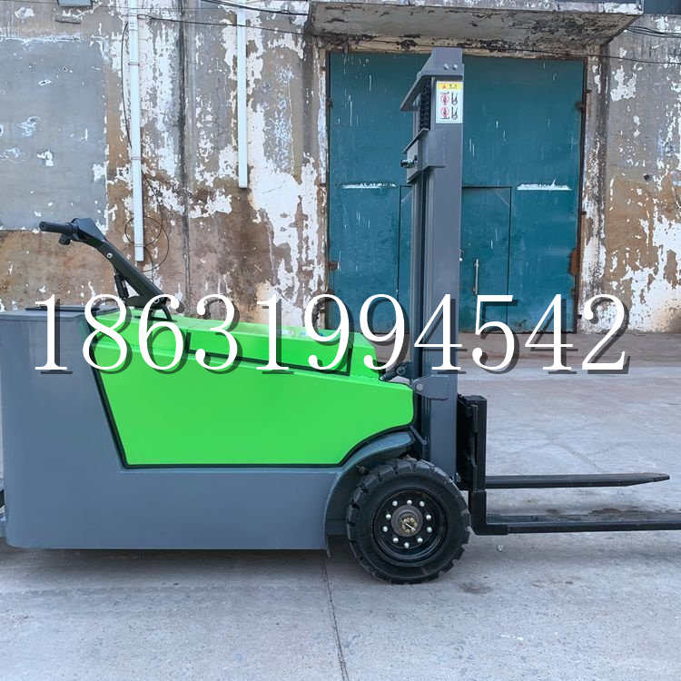 富裕县小型电动叉车1吨2吨步行站驾式电瓶堆高充电装卸车液压升降车铲车